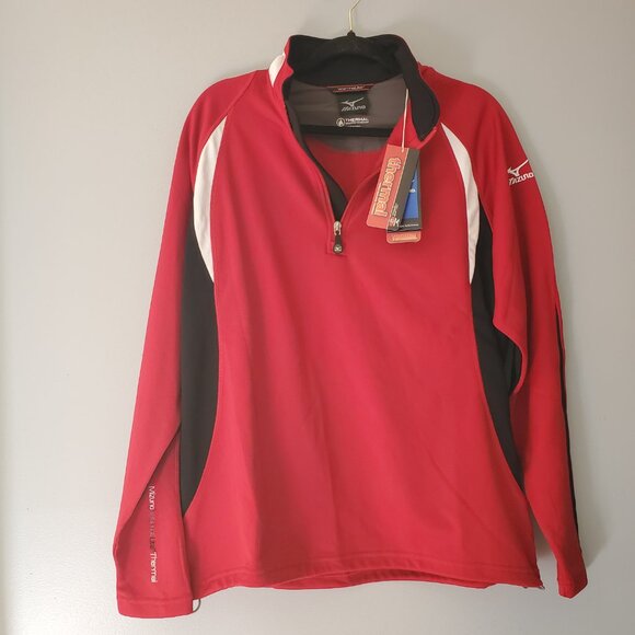 NWT Mizuno Warmalite Thermal 1/4 Zip Pullover Golf Top NWT Red Black Women's M - Picture 12 of 12